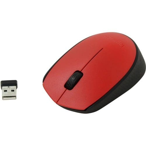 Logitech M171 Wireless Mouse Rood