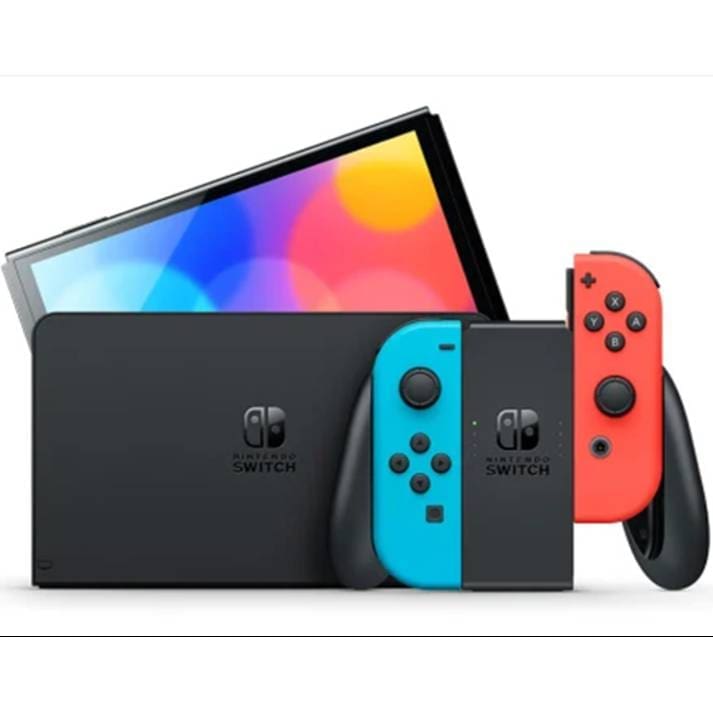 Nintendo Switch Console OLED - Blauw/Rood - Afbeelding 2